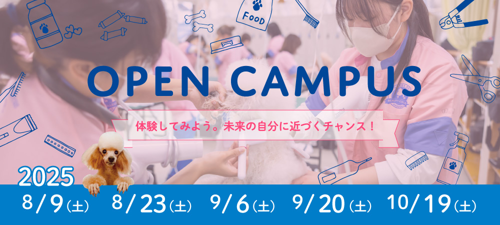 OPEN CAMPUS 体験してみよう。未来の自分に近づくチャンス！